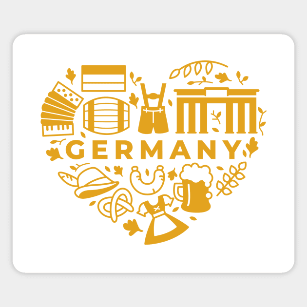 Germany Magnet by SunburstGeo